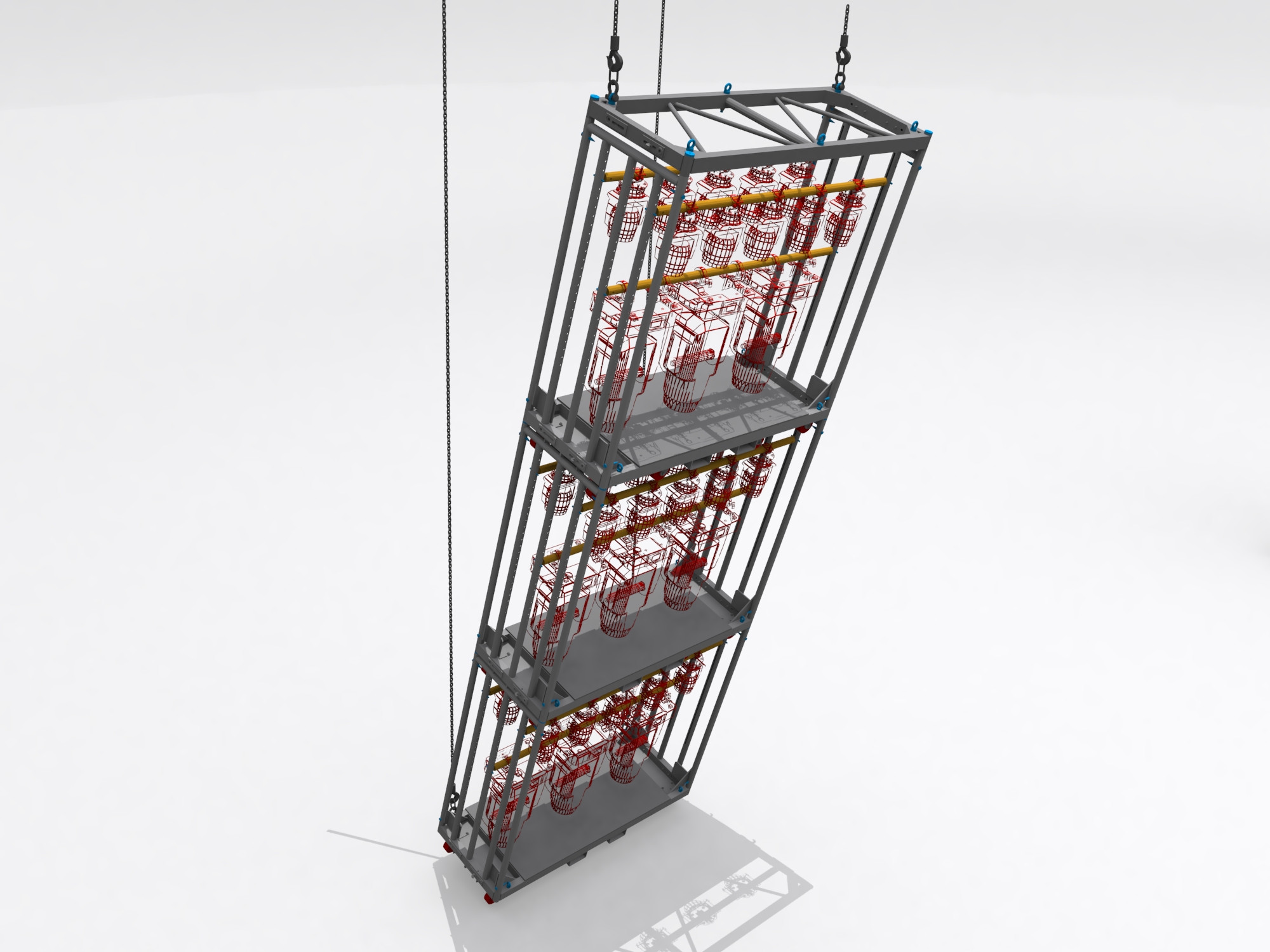 Meat Rack inclined to 15degs